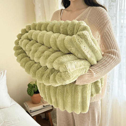 Ownkoti Soft & Warm Cozy Fleece Blanket - Green - 79" x 91" - image 0