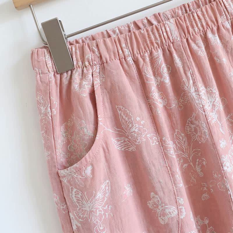 Ownkoti Elegant Cotton Gauze Frog Button Pajama Set - image 7