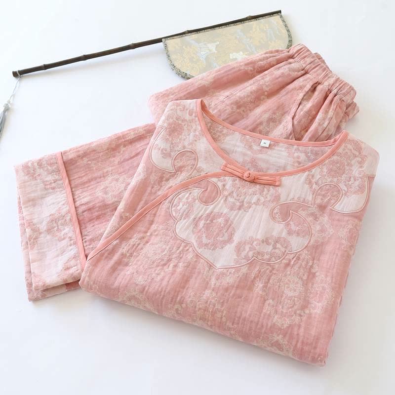 Ownkoti Vintage Oriental Cotton Gauze Lounge Set - image 13