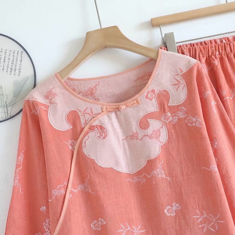 Ownkoti Floral Cotton Petal Collar Lounge Set - image 2