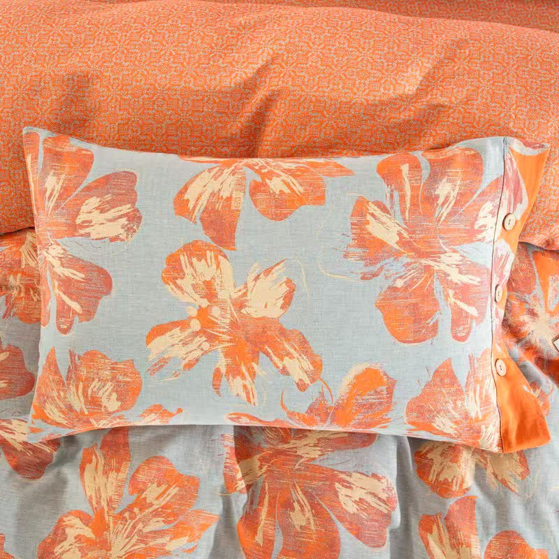 Ownkoti Artistic Flower Cotton Duvet Cover Bedding Set - image 5