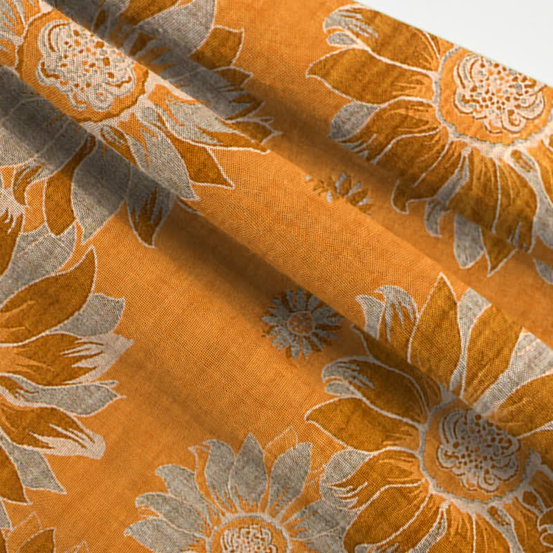 Ownkoti Oriental Sunflower Cotton Pajama Set - image 7