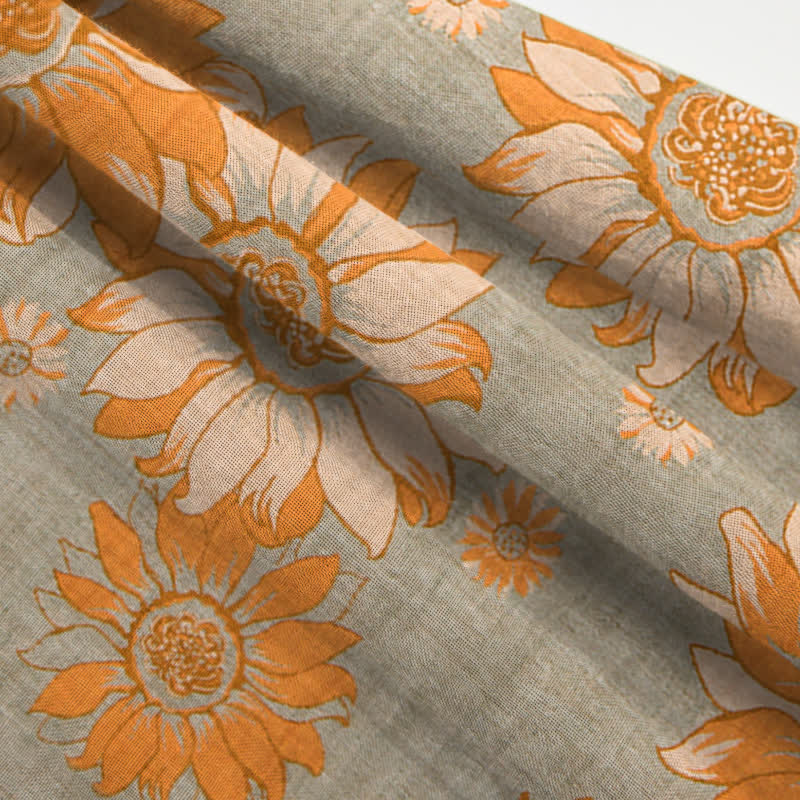 Ownkoti Oriental Sunflower Cotton Pajama Set - image 11