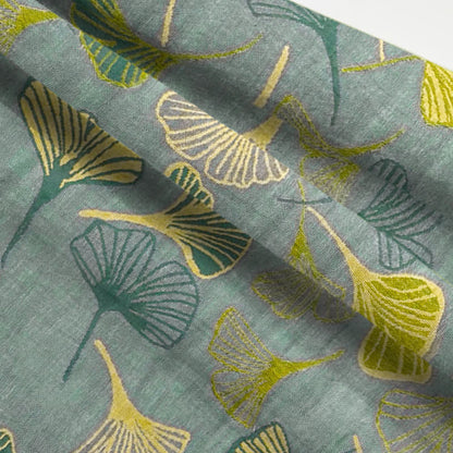 Ownkoti Oriental Ginkgo Leaf Cotton Pajama Set - image 11