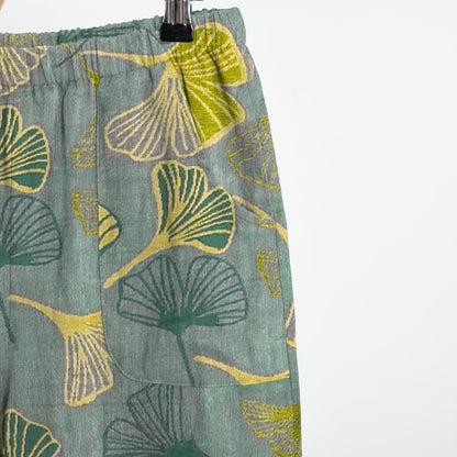 Ownkoti Oriental Ginkgo Leaf Cotton Pajama Set - image 10