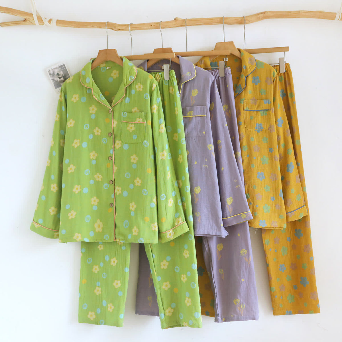 Ownkoti Floral Cotton Piped Loungewear Set - image 1