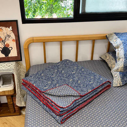 Ownkoti Botanical Flower Reversible Cotton Quilt - image 4