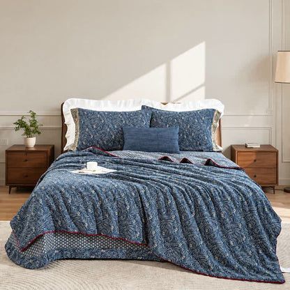 Ownkoti Botanical Flower Reversible Cotton Quilt - image 2