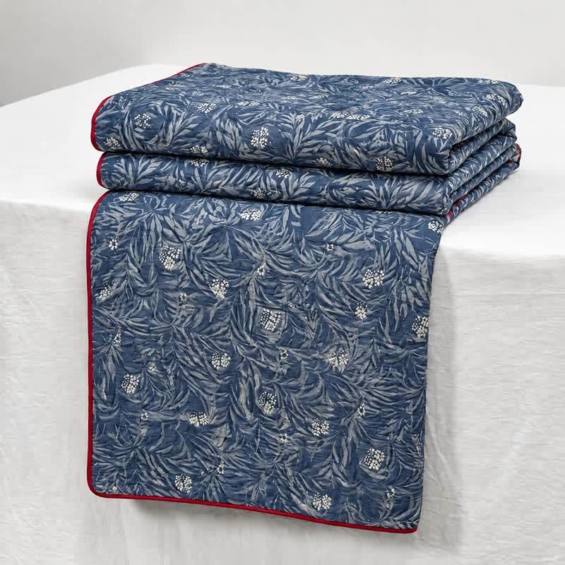 Ownkoti Botanical Flower Reversible Cotton Quilt - image 1