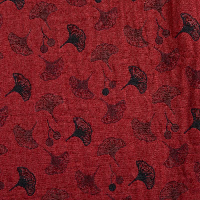 Ownkoti Vintage Ginkgo Leaf Cotton Harem Pants - image 8