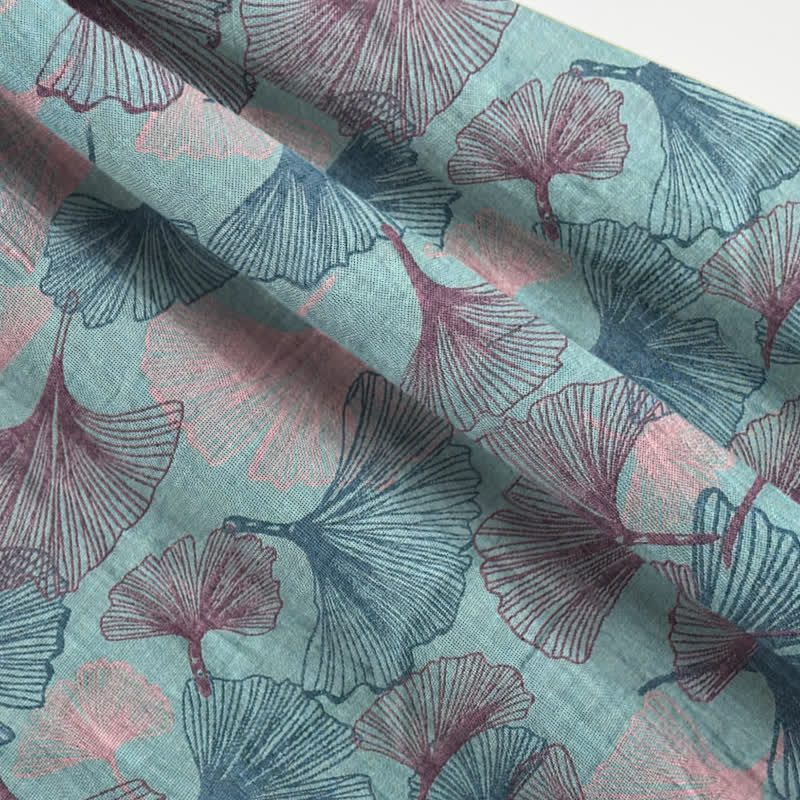 Ownkoti Chinese Style Ginkgo Leaf Pajama Set - image 5