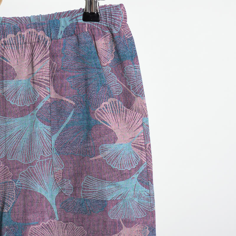 Ownkoti Chinese Style Ginkgo Leaf Pajama Set - image 10