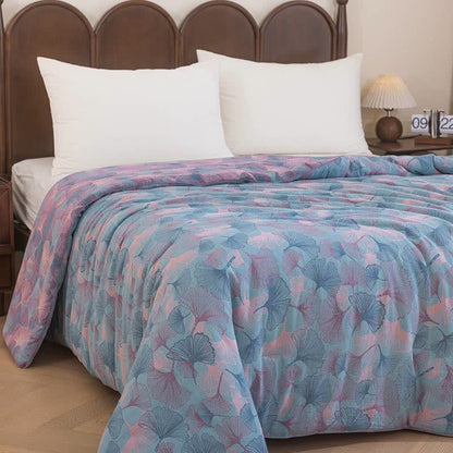 Ownkoti Reversible Ginkgo Leaf Cotton Gauze Quilt - image 11