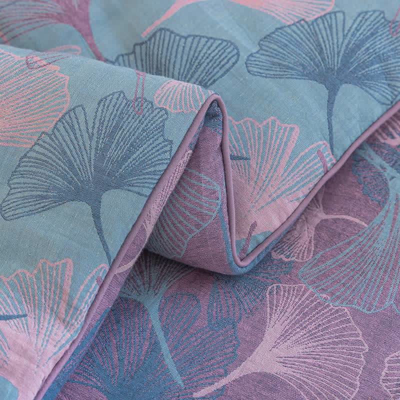 Ownkoti Reversible Ginkgo Leaf Cotton Gauze Quilt - image 17