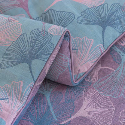 Ownkoti Reversible Ginkgo Leaf Cotton Gauze Quilt - image 17