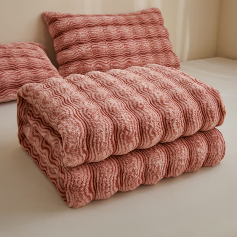 Ownkoti Soft Plush Wavy Fluffy Blanket - image 1