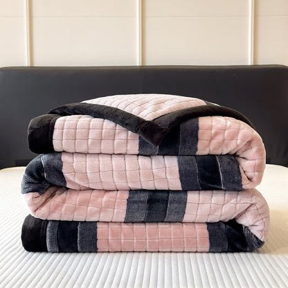 Ownkoti Geometric Grid Stripe Soft Throw Blanket - image 11