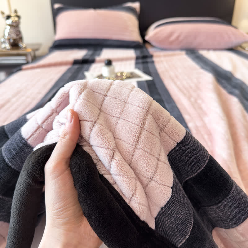 Ownkoti Geometric Grid Stripe Soft Throw Blanket - image 20