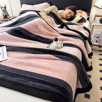 Ownkoti Geometric Grid Stripe Soft Throw Blanket - image 14