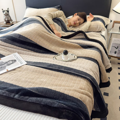 Ownkoti Geometric Grid Stripe Soft Throw Blanket - image 26