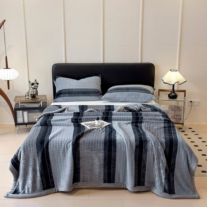 Ownkoti Geometric Grid Stripe Soft Throw Blanket - image 37