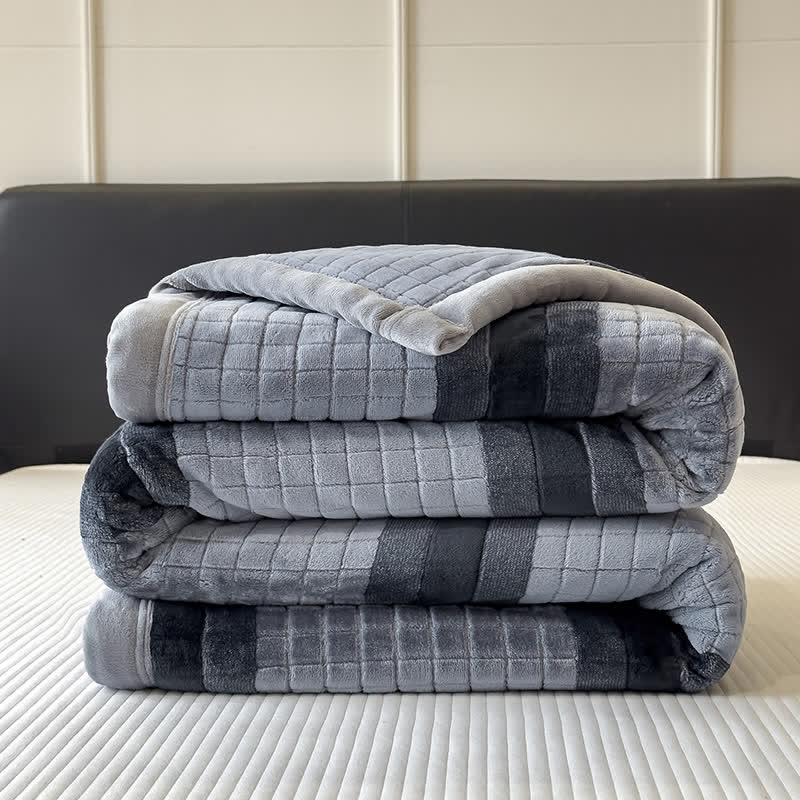 Ownkoti Geometric Grid Stripe Soft Throw Blanket - image 33