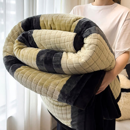Ownkoti Geometric Grid Stripe Soft Throw Blanket - Green - 79" x 91" - image 42