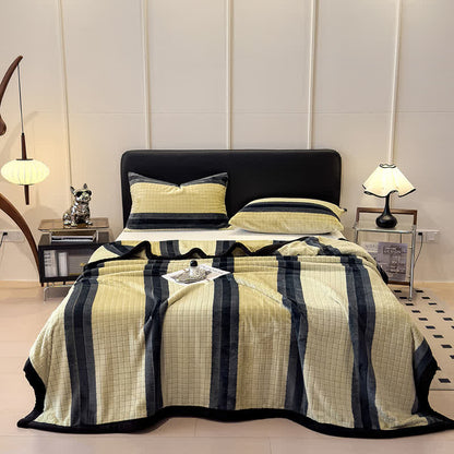 Ownkoti Geometric Grid Stripe Soft Throw Blanket - image 47