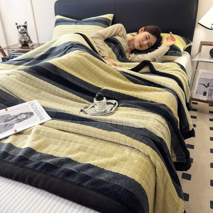 Ownkoti Geometric Grid Stripe Soft Throw Blanket - image 46