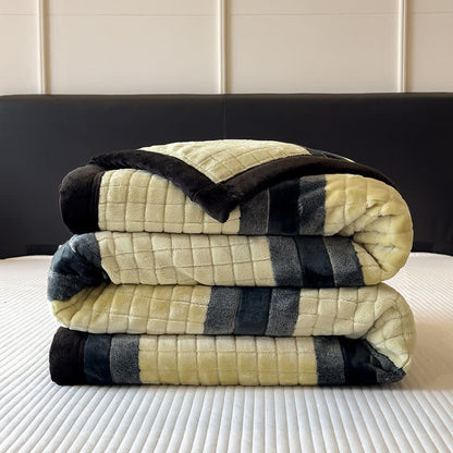 Ownkoti Geometric Grid Stripe Soft Throw Blanket - image 43