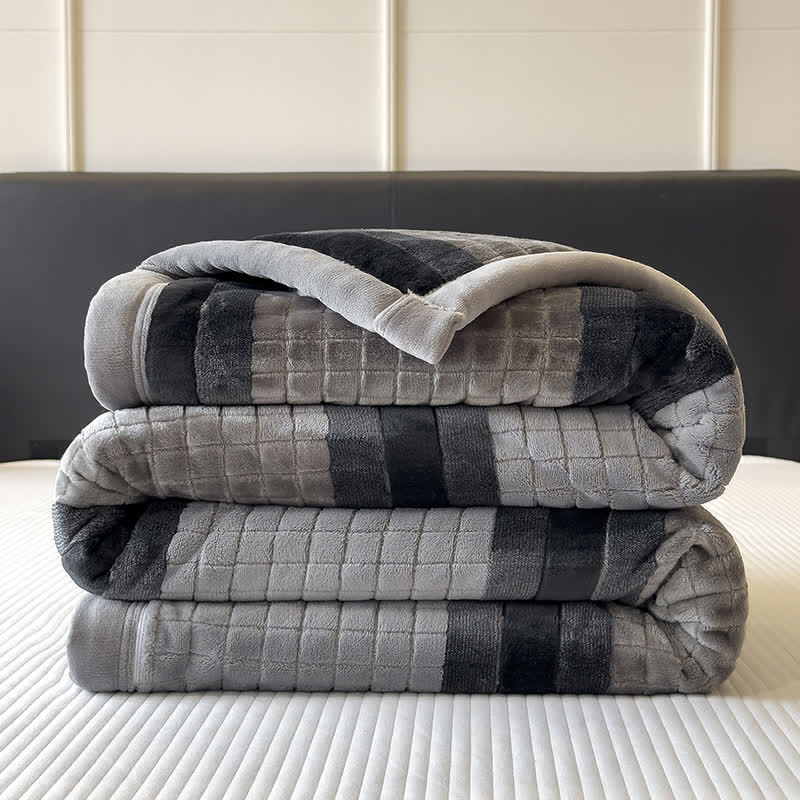 Ownkoti Geometric Grid Stripe Soft Throw Blanket - image 63