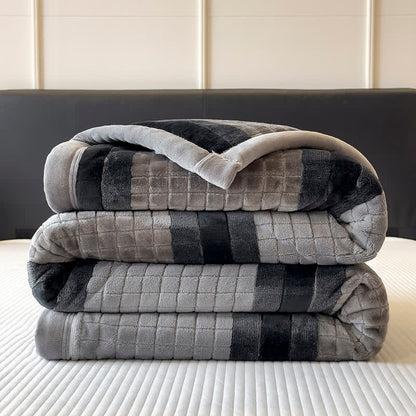 Ownkoti Geometric Grid Stripe Soft Throw Blanket - image 63