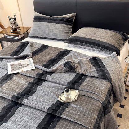 Ownkoti Geometric Grid Stripe Soft Throw Blanket - image 64