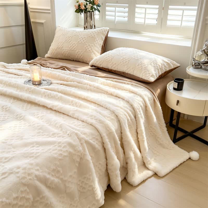 Ownkoti Checkered Grid Reversible Throw Blanket - image 19
