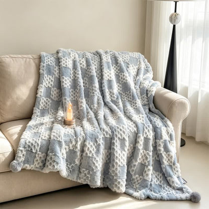 Ownkoti Checkered Grid Reversible Throw Blanket - image 31
