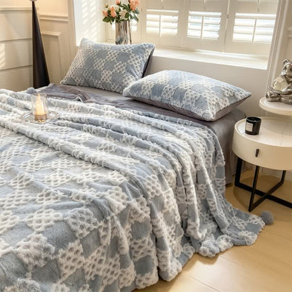 Ownkoti Checkered Grid Reversible Throw Blanket - image 27