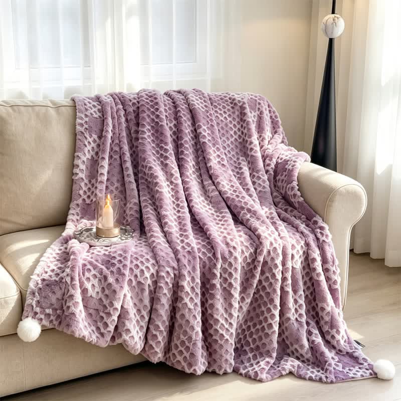 Ownkoti Checkered Grid Reversible Throw Blanket - image 41
