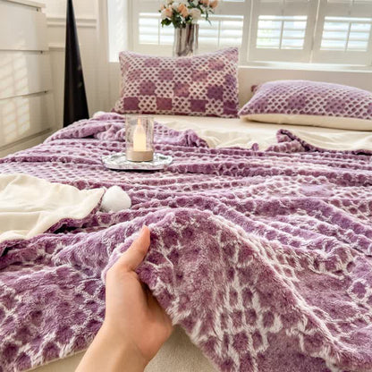 Ownkoti Checkered Grid Reversible Throw Blanket - image 42