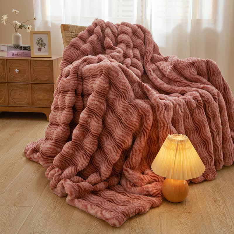 Ownkoti Soft Plush Wavy Fluffy Blanket - image 6