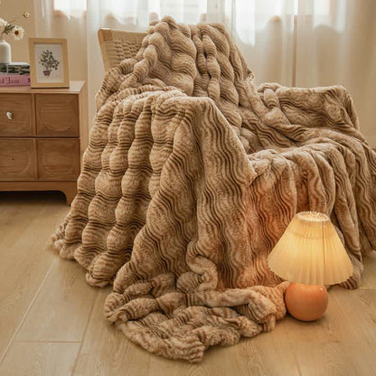 Ownkoti Soft Plush Wavy Fluffy Blanket - image 13