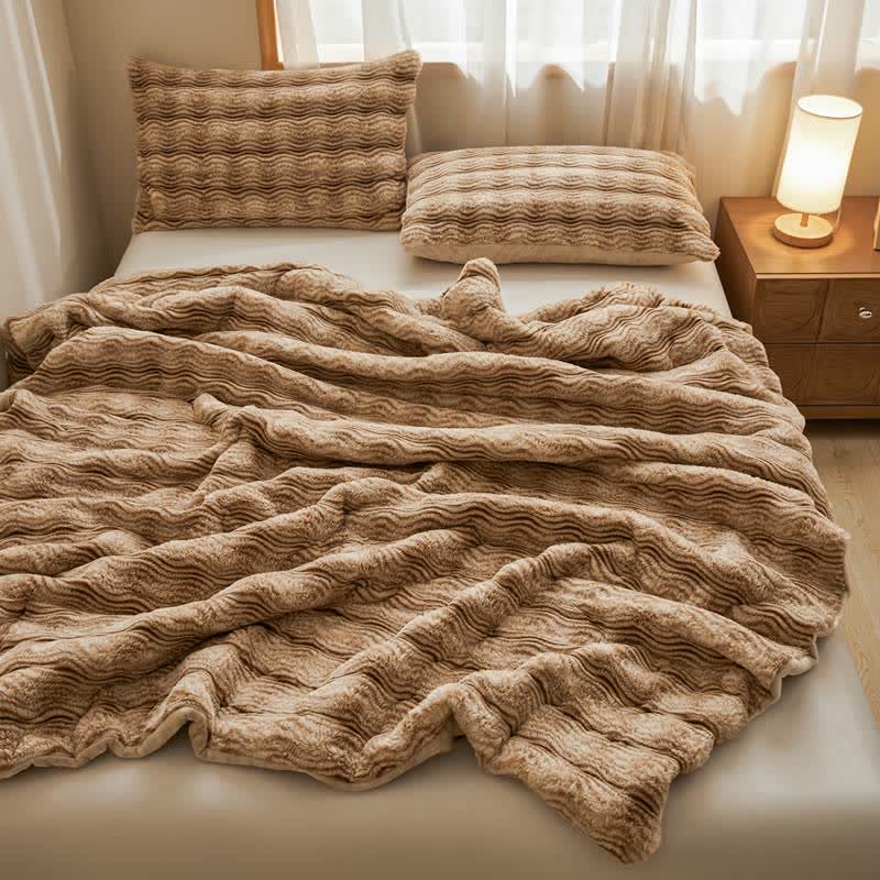 Ownkoti Soft Plush Wavy Fluffy Blanket - image 10