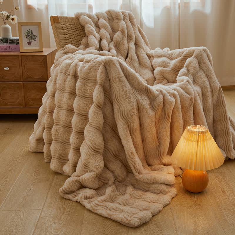 Ownkoti Soft Plush Wavy Fluffy Blanket - image 29