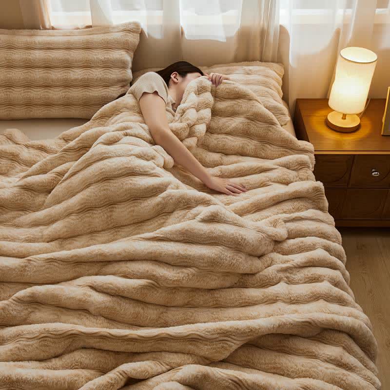 Ownkoti Soft Plush Wavy Fluffy Blanket - image 26