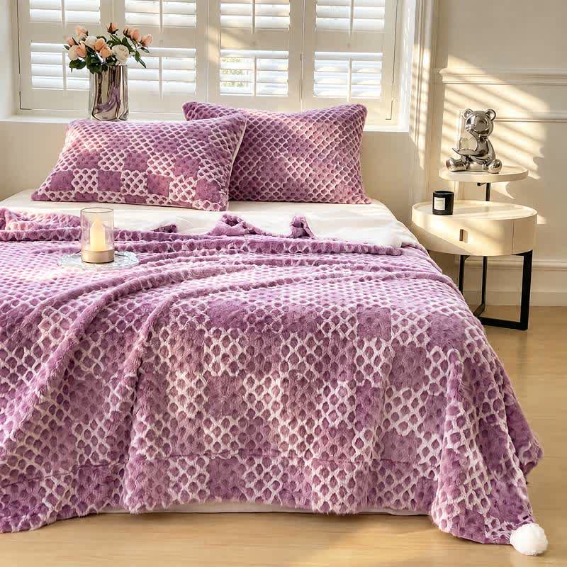 Ownkoti Checkered Grid Reversible Throw Blanket - image 38