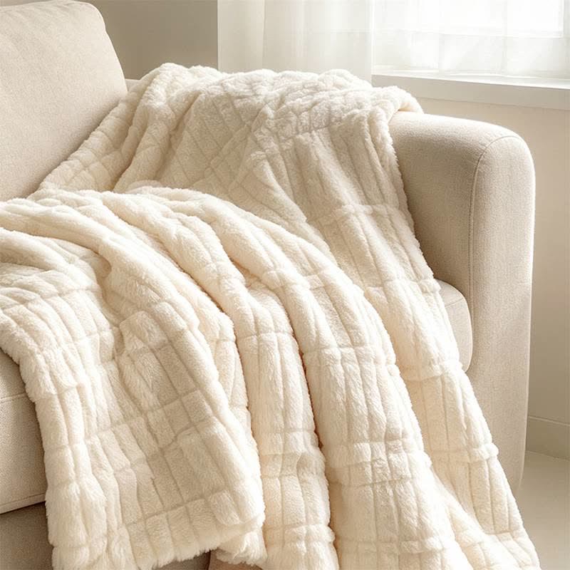 Ownkoti Modern Block Grid Cozy Reversible Blanket - image 13