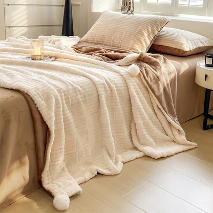 Ownkoti Modern Block Grid Cozy Reversible Blanket - image 10
