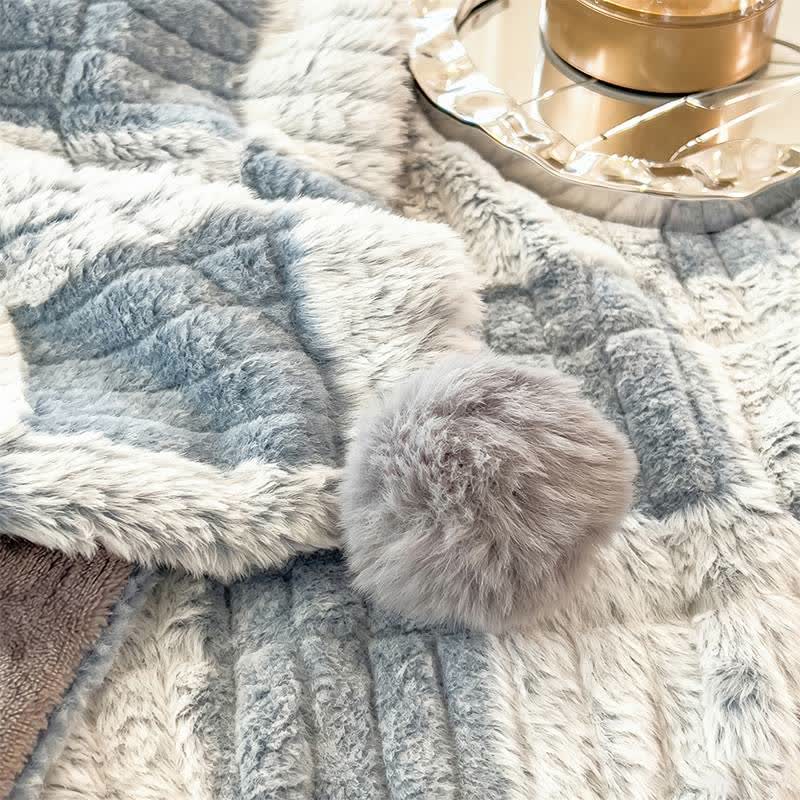 Ownkoti Modern Block Grid Cozy Reversible Blanket - image 33
