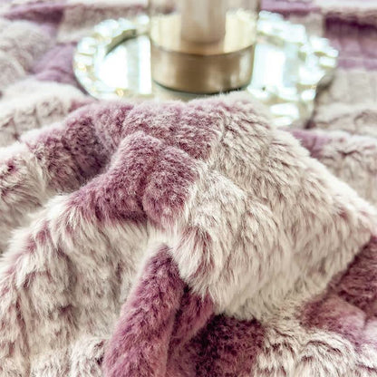 Ownkoti Modern Block Grid Cozy Reversible Blanket - image 48