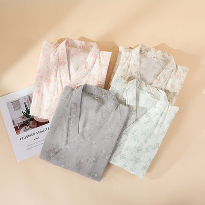 Ownkoti Floral Cotton Gauze Nightgown Home Wear - image 1
