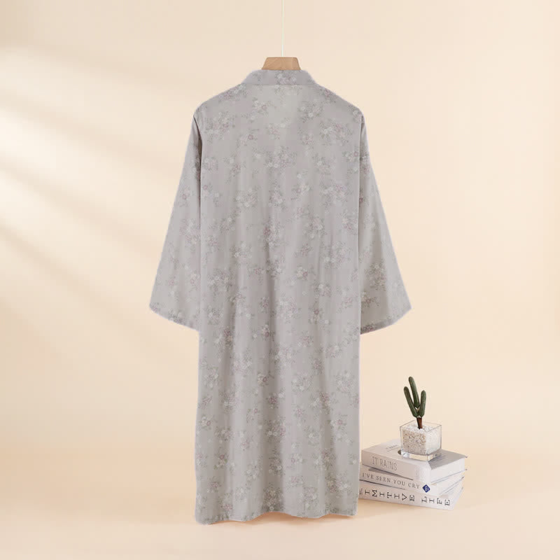 Ownkoti Floral Cotton Gauze Nightgown Home Wear - image 6
